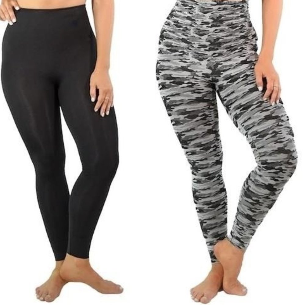 2 pack high-waisted leggings